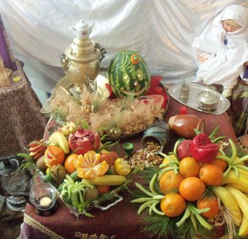 جدیدترین چیدمان سفره شب یلدا